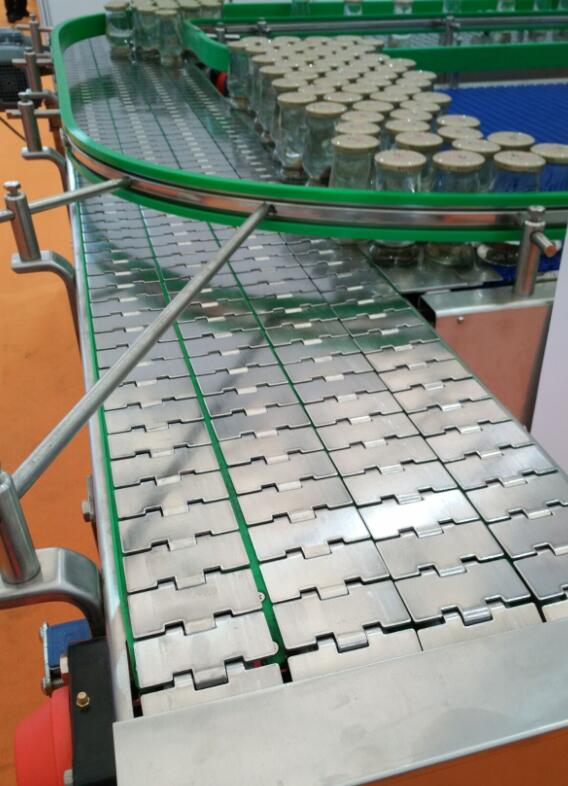 雙排不銹鋼平頂鏈板，812系列不銹鋼平頂鏈；瓶裝包裝行業(yè)常用；排瓶輸送線(xiàn)；